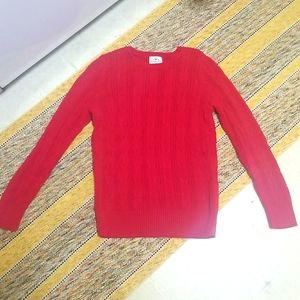 St John's Bay red sweater size PS